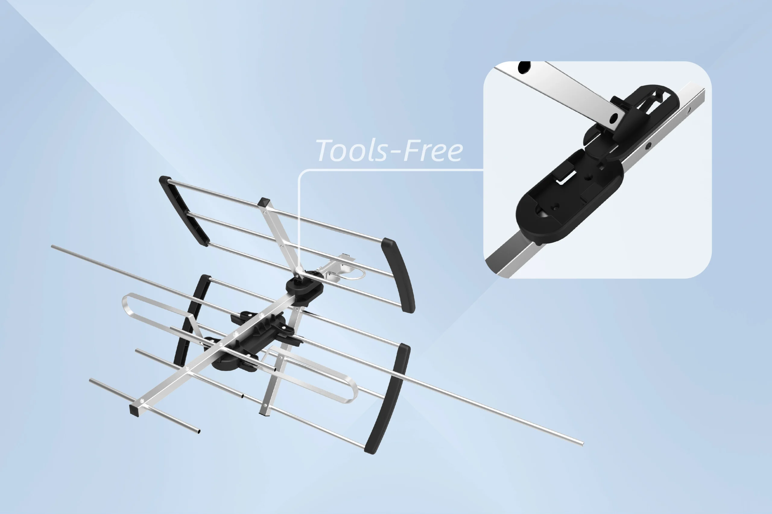 Easy setup antenna